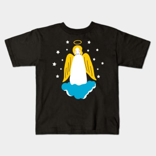 Angel on a cloud Kids T-Shirt